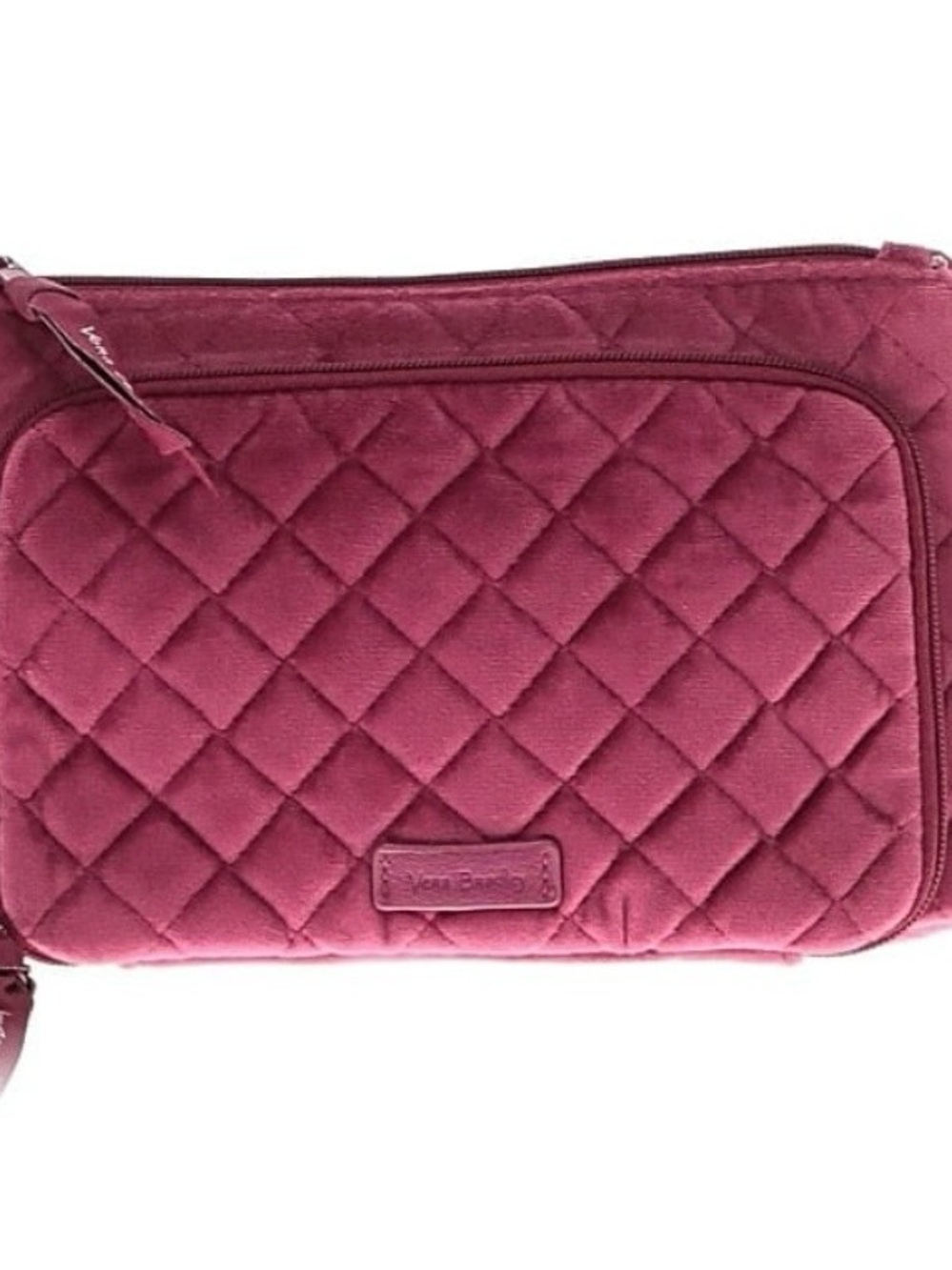 Vera Bradley velour bag clutch pouch